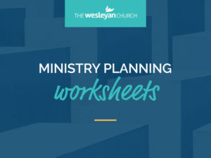 Ministry Planning Worksheets